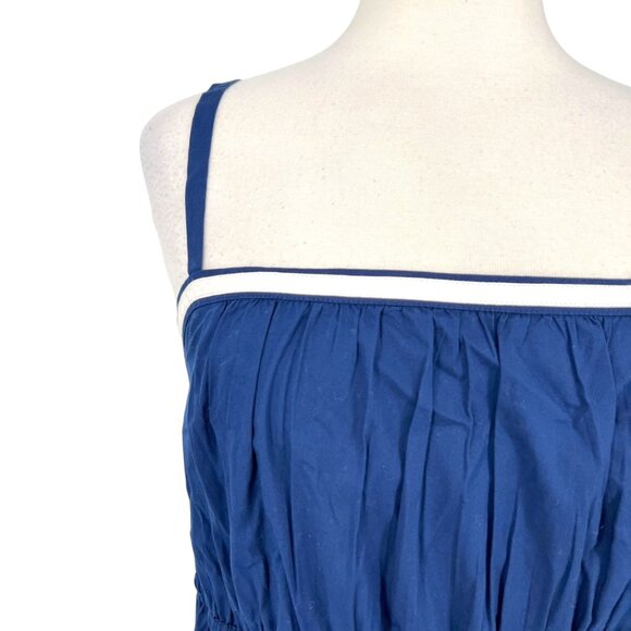 J.Crew Factory Navy Strappy Shirred Top Size 14 NWT - Picture 3 of 10